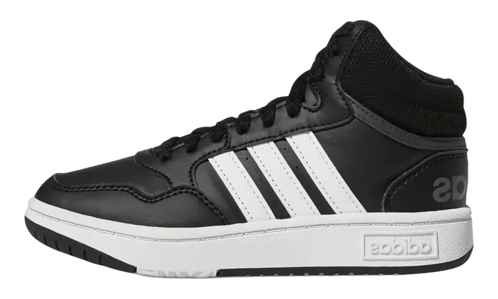 ADIDAS HOOPS MID CORE BLACK CLOUD WHITE GREY GS