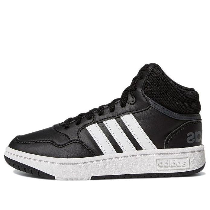 ADIDAS HOOPS MID CORE BLACK CLOUD WHITE GREY GS