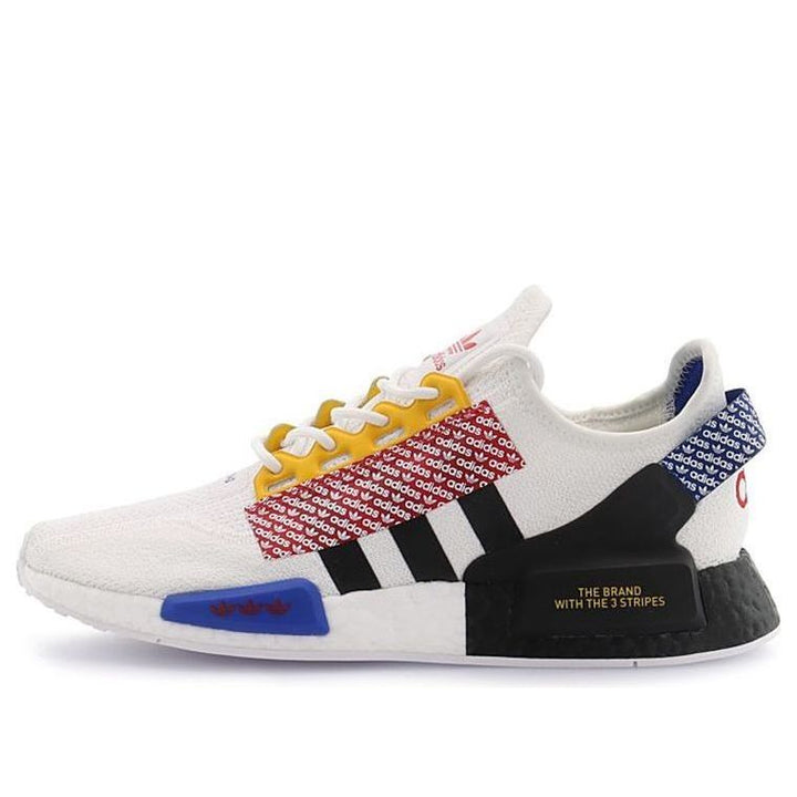 ADIDAS NMD R1 V2 LOGO PRINT CLOUD WHITE MULTI