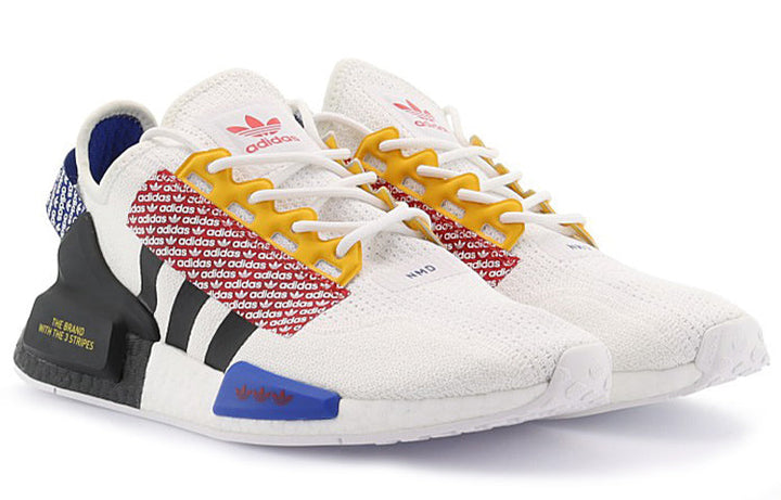 ADIDAS NMD R1 V2 LOGO PRINT CLOUD WHITE MULTI