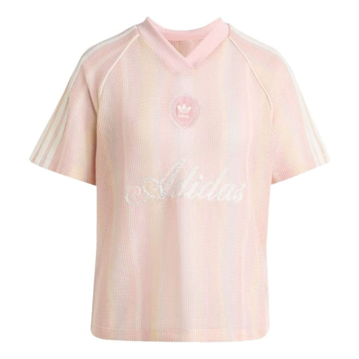 ADIDAS ORIGINALS SUMMER GLOW KNITTED OVERSIZED JERSEY PINK — Stock 