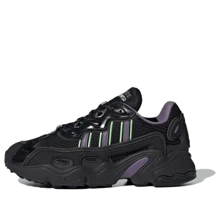 ADIDAS OZWEEGO OG CORE BLACK SHADOW VIOLET GREEN SPARK WOMENS