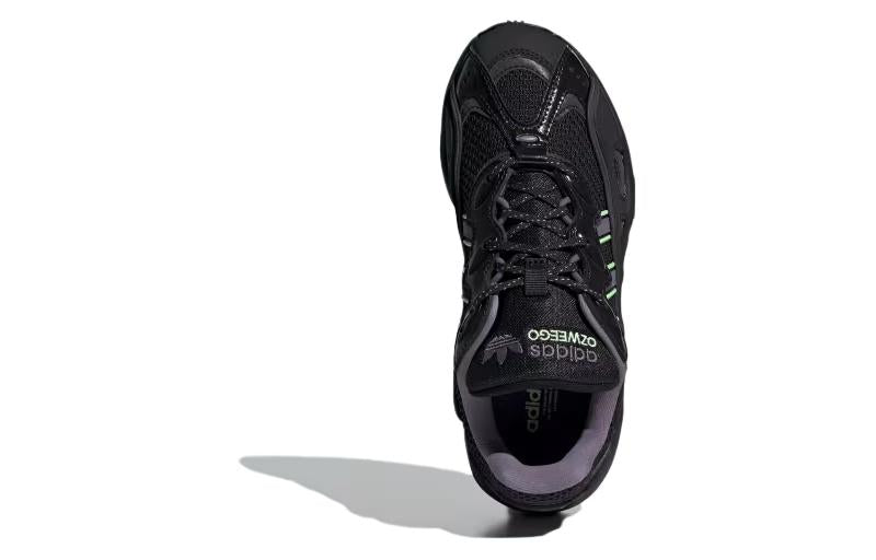 ADIDAS OZWEEGO OG CORE BLACK SHADOW VIOLET GREEN SPARK WOMENS