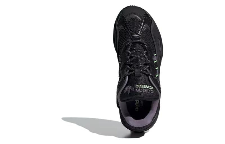 ADIDAS OZWEEGO OG CORE BLACK SHADOW VIOLET GREEN SPARK WOMENS