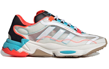 ADIDAS OZWEEGO PURE BRIGHT CYAN SOLAR RED — Stock