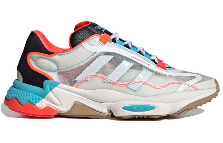 ADIDAS OZWEEGO PURE BRIGHT CYAN SOLAR RED