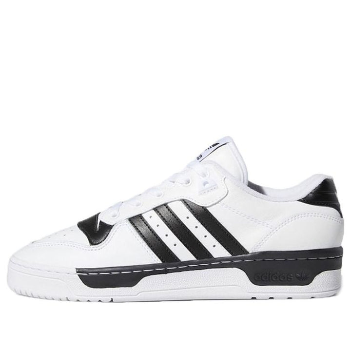 ADIDAS RIVALRY LOW CLOUD WHITE CORE BLACK STRIPES