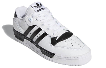 ADIDAS RIVALRY LOW CLOUD WHITE CORE BLACK STRIPES — Stock