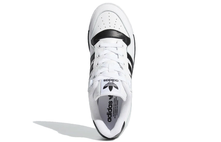 ADIDAS RIVALRY LOW CLOUD WHITE CORE BLACK STRIPES
