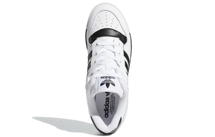 ADIDAS RIVALRY LOW CLOUD WHITE CORE BLACK STRIPES