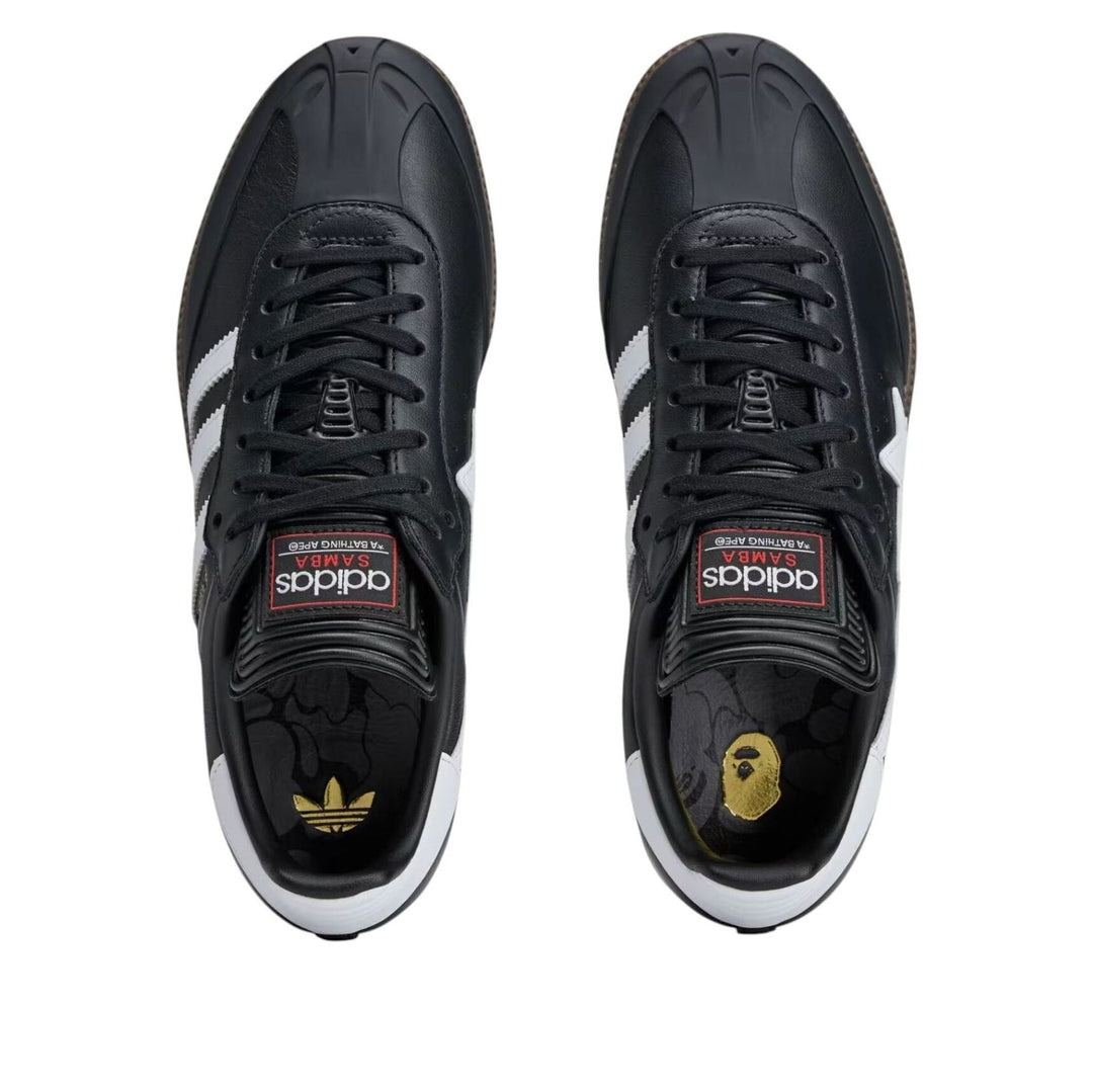 ADIDAS SAMBA BAPE BLACK WHITE GUM