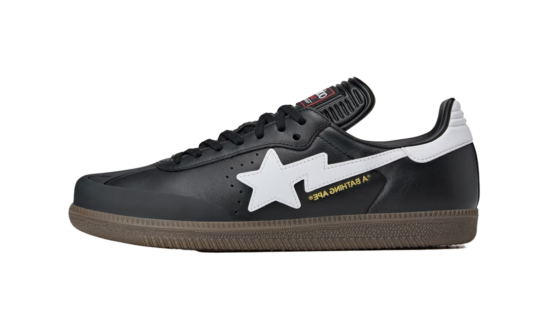ADIDAS SAMBA BAPE BLACK WHITE GUM