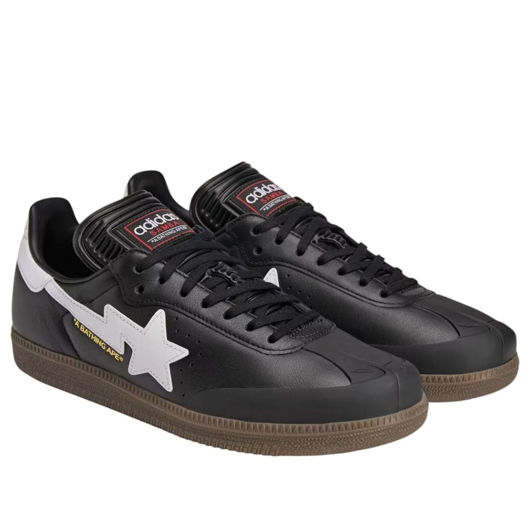 ADIDAS SAMBA BAPE BLACK WHITE GUM