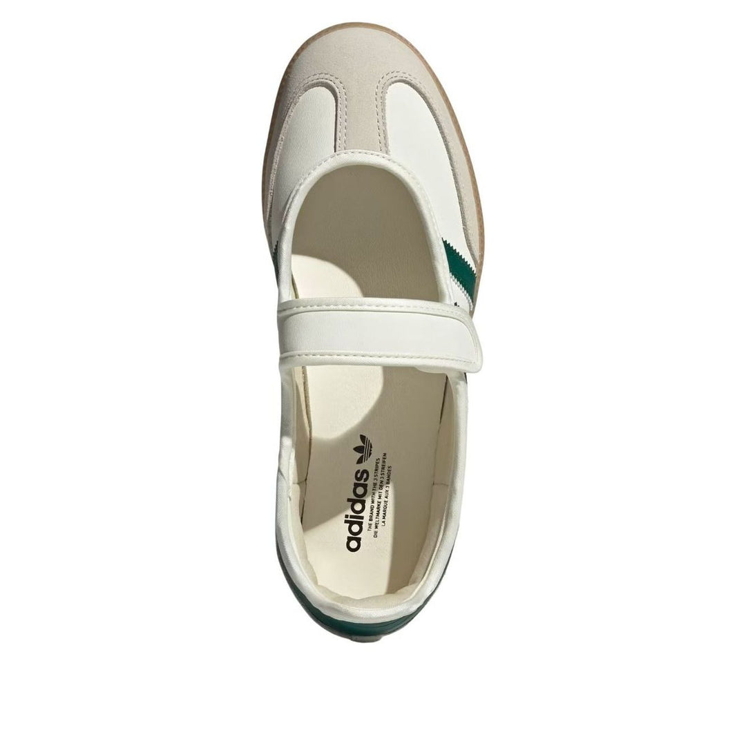 ADIDAS SAMBA JANE OFF WHITE COLLEGIATE GREEN (WOMEN&