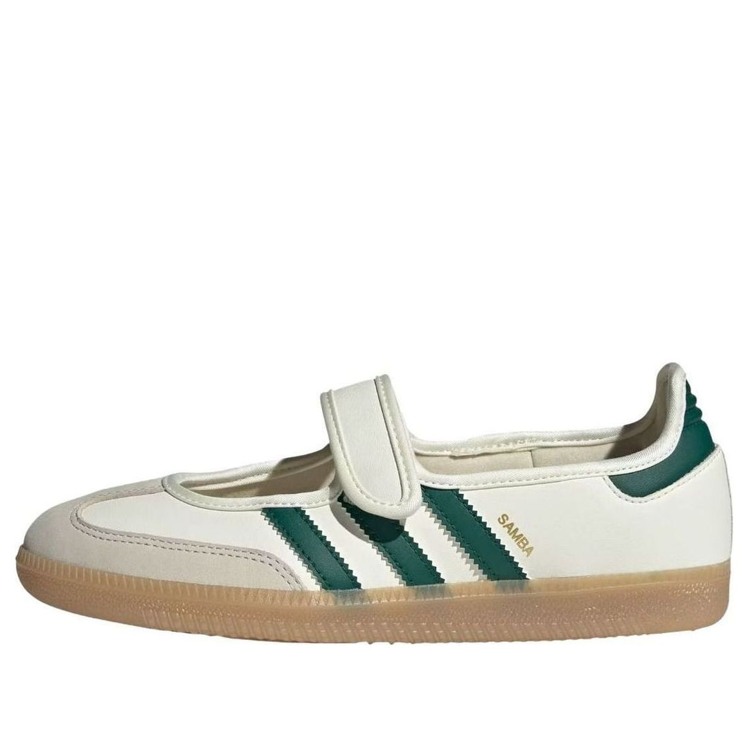 ADIDAS SAMBA JANE OFF WHITE COLLEGIATE GREEN (WOMEN&