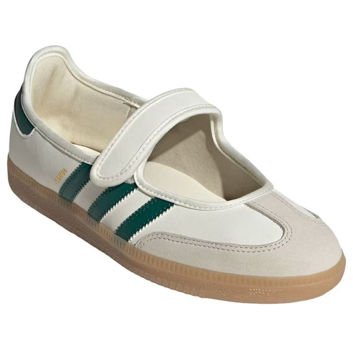 ADIDAS SAMBA JANE OFF WHITE COLLEGIATE GREEN (WOMEN&