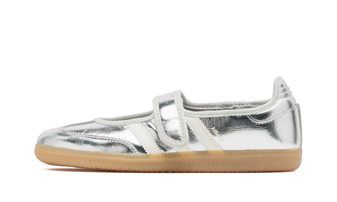 ADIDAS SAMBA JANE SILVER METALLIC OFF WHITE (WOMEN&