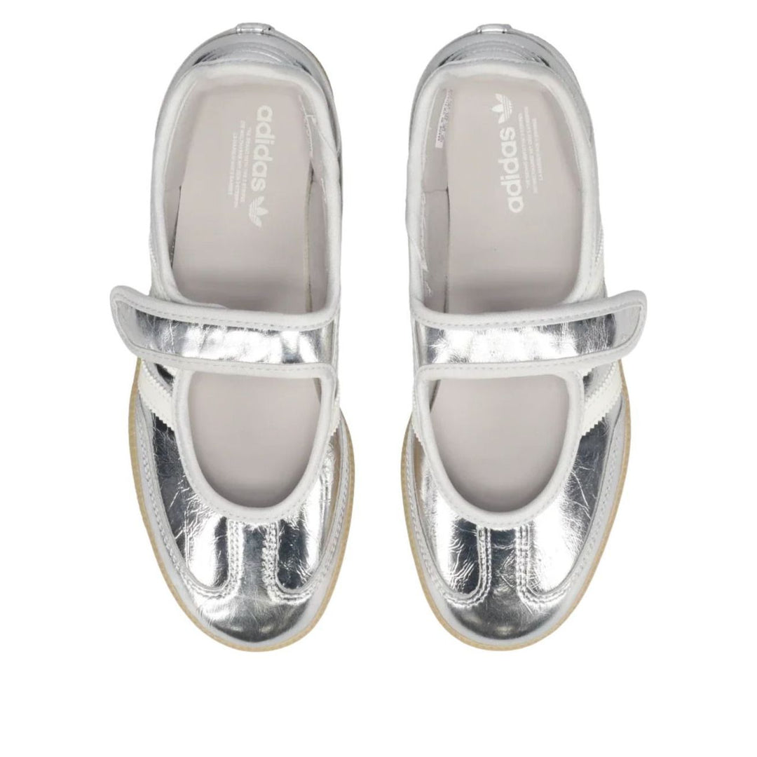 ADIDAS SAMBA JANE SILVER METALLIC OFF WHITE (WOMEN&