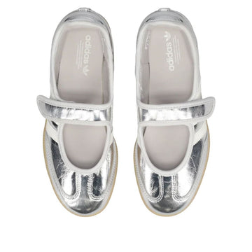ADIDAS SAMBA JANE SILVER METALLIC OFF WHITE (WOMEN'S) — Stock
