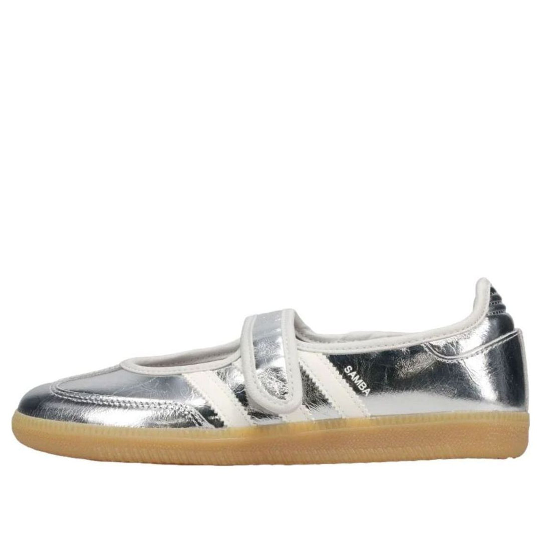 ADIDAS SAMBA JANE SILVER METALLIC OFF WHITE (WOMEN&