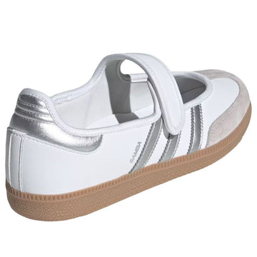 ADIDAS SAMBA JANE WHITE SILVER METALLIC (WOMEN'S) — Stock