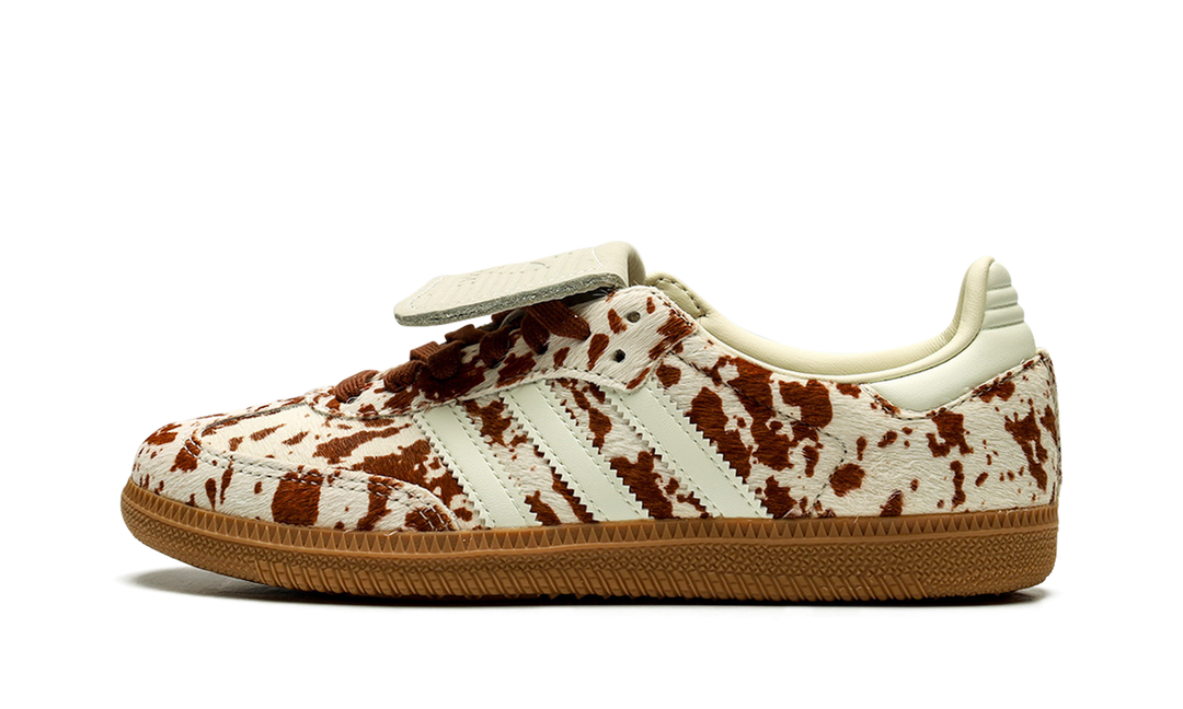 ADIDAS SAMBA LT COW PRINT BROWN WHITE (WOMEN&