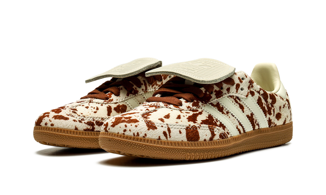 ADIDAS SAMBA LT COW PRINT BROWN WHITE (WOMEN&