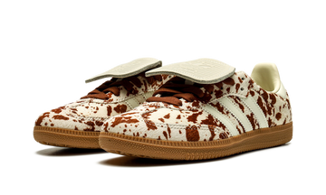 ADIDAS SAMBA LT COW PRINT BROWN WHITE (WOMEN'S) — Stock