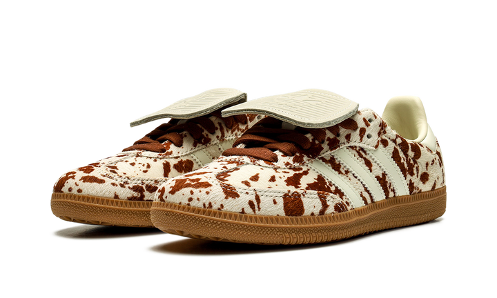 ADIDAS SAMBA LT COW PRINT BROWN WHITE (WOMEN&