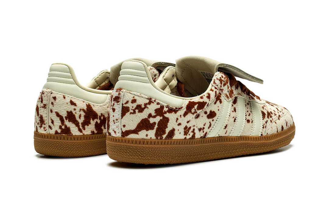 ADIDAS SAMBA LT COW PRINT BROWN WHITE (WOMEN&