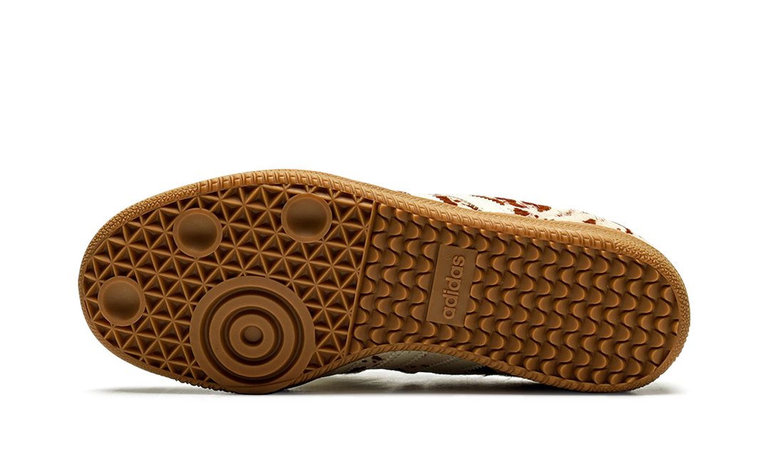 ADIDAS SAMBA LT COW PRINT BROWN WHITE (WOMEN&