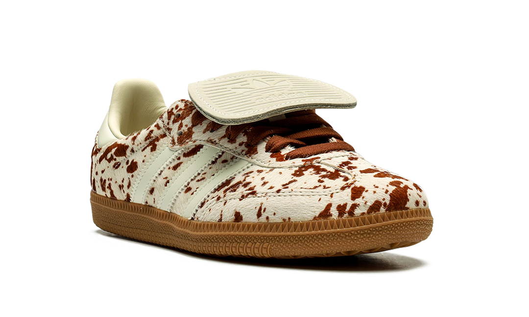 ADIDAS SAMBA LT COW PRINT BROWN WHITE (WOMEN&