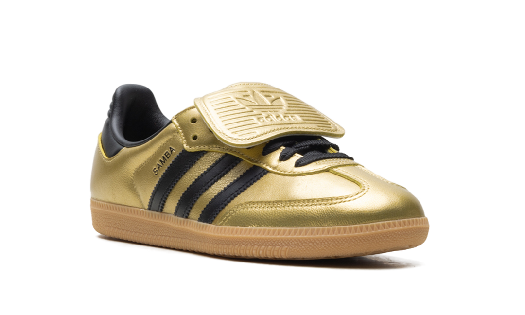 ADIDAS SAMBA LT GOLD METALLIC BLACK GUM WOMENS
