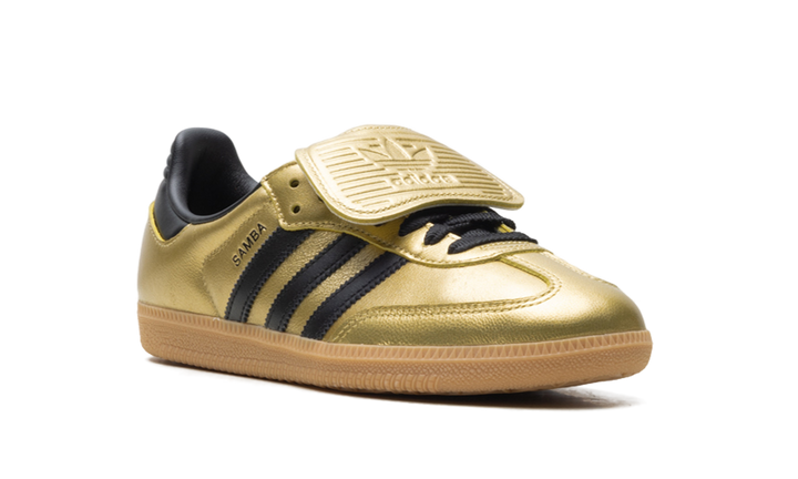 ADIDAS SAMBA LT GOLD METALLIC BLACK GUM WOMENS