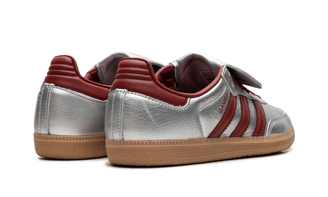 ADIDAS SAMBA LT SILVER METALLIC RUBY GUM WOMENS