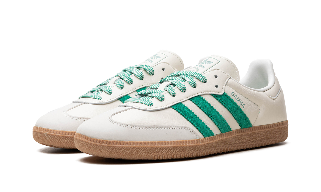 ADIDAS SAMBA OFF WHITE COURT GREEN WOMENS