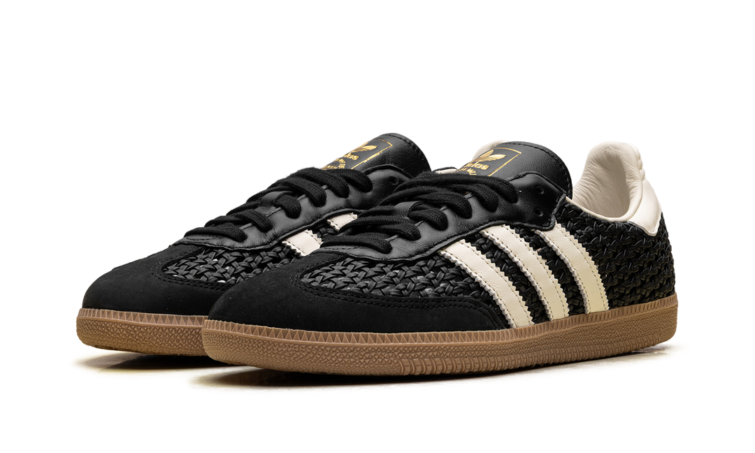 ADIDAS SAMBA OG BASKETWEAVE BLACK CREAM WHITE (WOMEN&