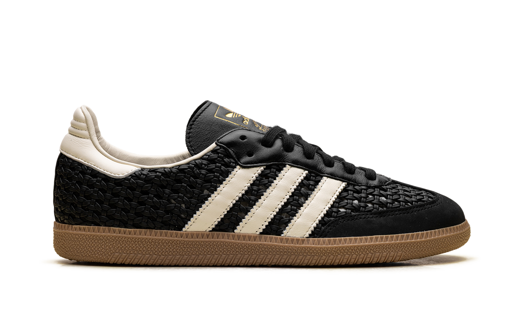 ADIDAS SAMBA OG BASKETWEAVE BLACK CREAM WHITE (WOMEN&