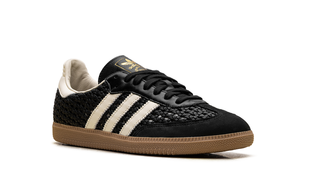 ADIDAS SAMBA OG BASKETWEAVE BLACK CREAM WHITE (WOMEN&