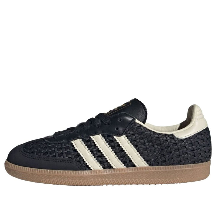 ADIDAS SAMBA OG BASKETWEAVE BLACK CREAM WHITE (WOMEN&