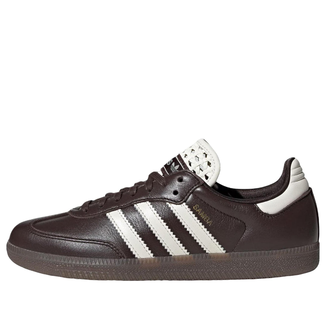 ADIDAS SAMBA OG BASKETWEAVE TONGUE AURORA COFFEE OFF WHITE (WOMEN&