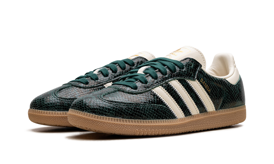 ADIDAS SAMBA OG BLACK CREAM WHITE COLLEGIATE GREEN
