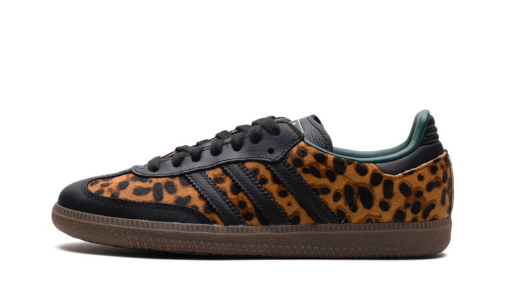 ADIDAS SAMBA OG BLACK GREEN LEOPARD (WOMEN&