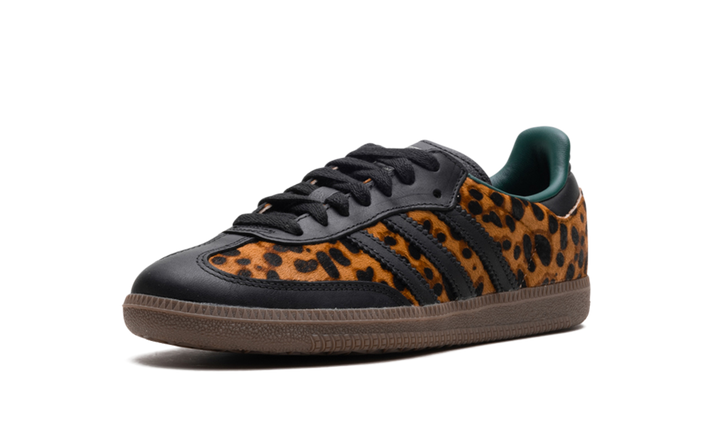 ADIDAS SAMBA OG BLACK GREEN LEOPARD (WOMEN&