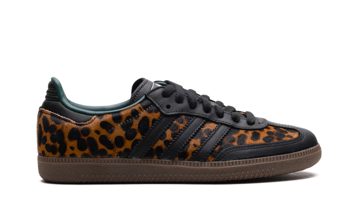 ADIDAS SAMBA OG BLACK GREEN LEOPARD (WOMEN&