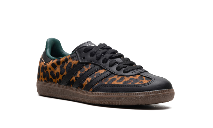 ADIDAS SAMBA OG BLACK GREEN LEOPARD (WOMEN&