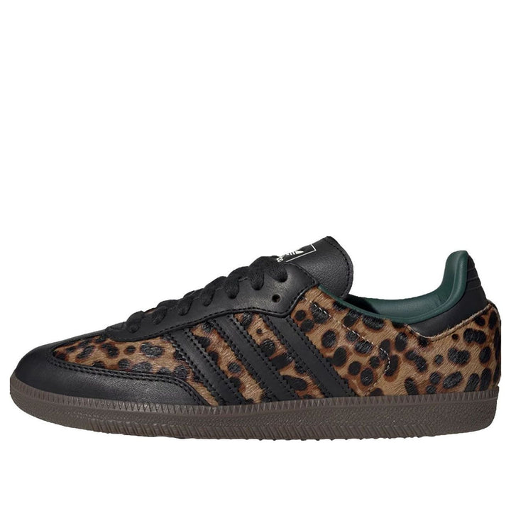 ADIDAS SAMBA OG BLACK GREEN LEOPARD (WOMEN&