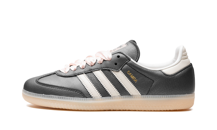 ADIDAS SAMBA OG BLACK PINK RIBBON LACES WOMENS