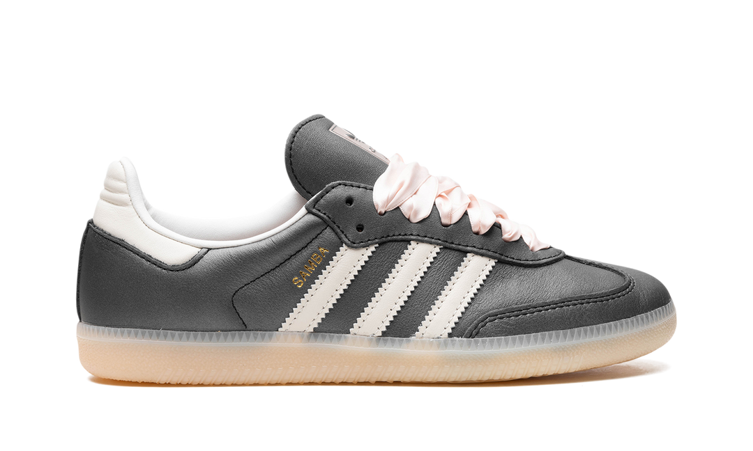 ADIDAS SAMBA OG BLACK PINK RIBBON LACES WOMENS