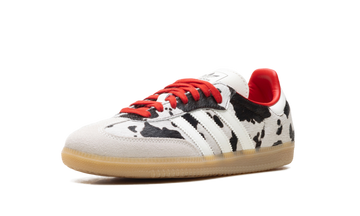 ADIDAS SAMBA OG COW PRINT AURORA COFFEE (WOMEN'S) — Stock